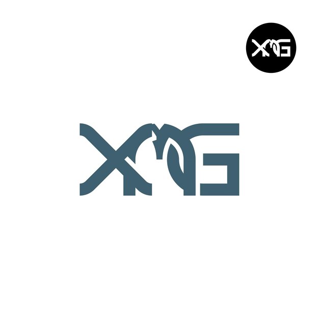 Diseño del logotipo de la letra XMG Monogram