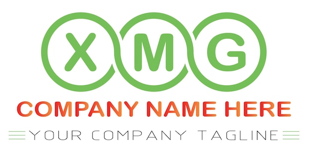 Diseño de logotipo de letra XMG