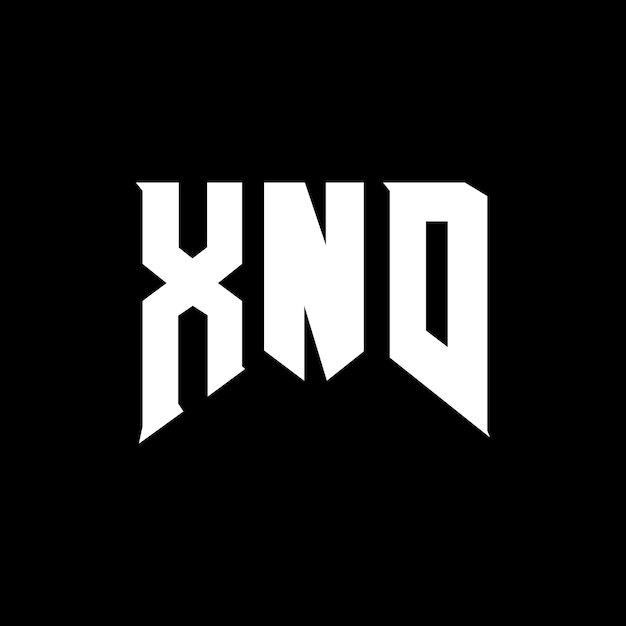 Diseño de logotipo de letra XND para una empresa de tecnología Diseño de Logotipo XND combinación de colores blanco y negro XND logotipo XND vector XND diseño XND icono XND alfabeto XND tipografía diseño de logotipo