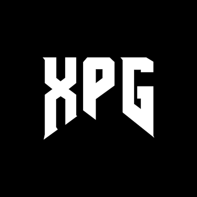 Diseño de logotipo de letra XPG para una empresa de tecnología Diseño del logotipo XPG combinación de colores blanco y negro Logotipo XPG Vector Diseño XPG Icono XPG Alfabeto XPG Tipo de diseño de logotipo