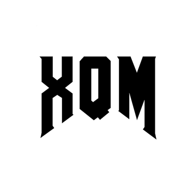 Diseño de logotipo de letra XQM para una empresa de tecnología Diseño de Logotipo XQM combinación de colores blanco y negro Logotipo X QM vector Diseño de XQM icono XQM alfabeto XQM tipografía Diseño del logotipo