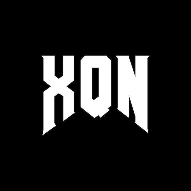 Diseño de logotipo de letra XQN para una empresa de tecnología Diseño de Logotipo XQN combinación de colores blanco y negro Diseño de logos XQN Vector XQN Icon XQN Alfabeto XQN Tipografía XQN