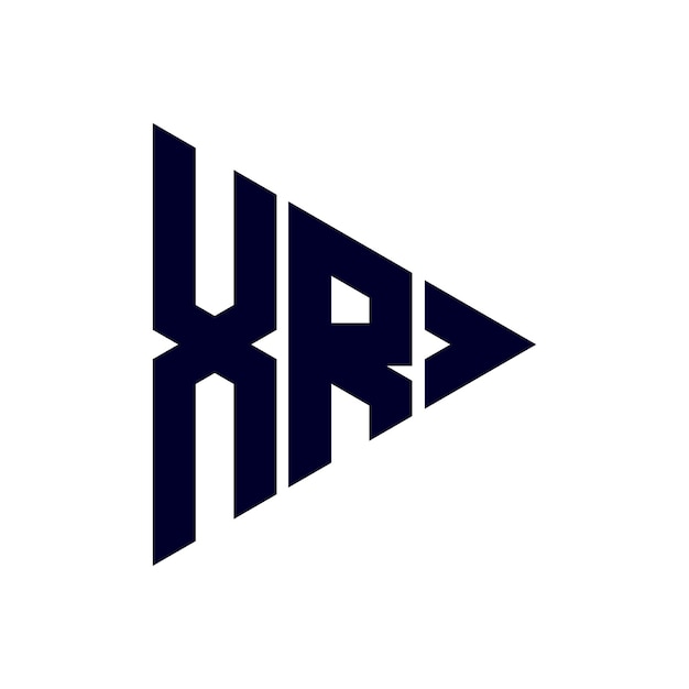 Diseño del logotipo de la letra xr