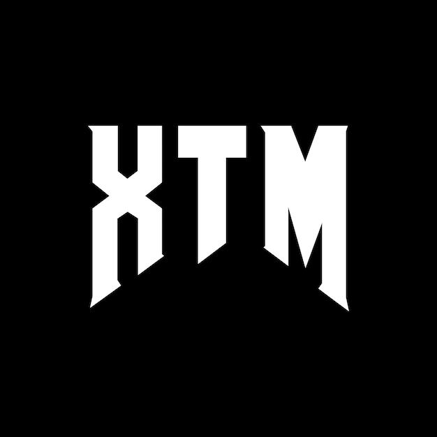 Diseño de logotipo de letra XTM para la empresa de tecnología XTM Diseño del logotipo XTM Combinación de colores blanco y negro XTM Logotipo XTM Vector XTM diseño Icono XTM Alfabeto XTM Tipografía diseño del logotipo