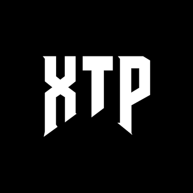 Diseño de logotipo de letra XTP para una empresa de tecnología Diseño del logotipo XTP combinación de colores blanco y negro XTP logotipo Vector XTP diseño Icon XTP alfabeto XTP tipografía diseño del logotipo