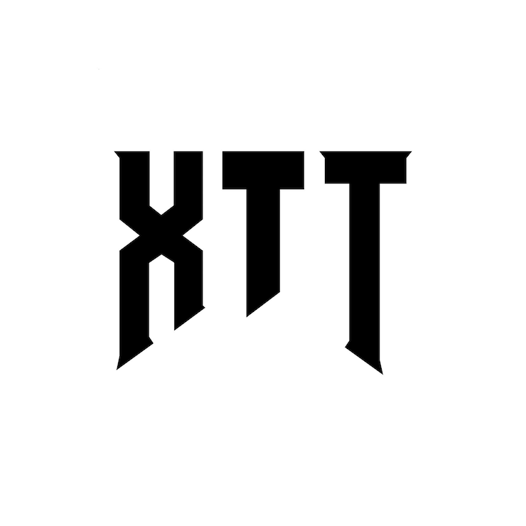 Vector diseño de logotipo de letra xtt para una empresa de tecnología xtt diseño del logotipo en blanco y negro combinación de colores xtt logotipo xtt vector xtt diseño icono xtt alfabeto xtt tipotipo diseño del logotipo