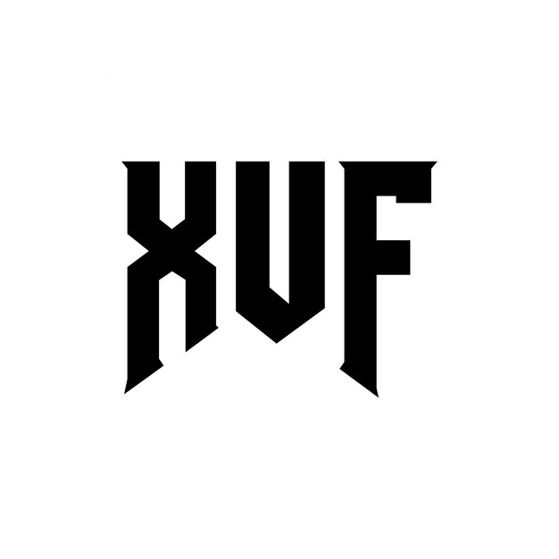 Diseño de logotipo de letra XUF para una empresa de tecnología Diseño del logotipo XUF combinación de colores blanco y negro XUF logotipo Vector XUF diseño XUF icono XUF alfabeto XUF tipografía diseño del logotipo