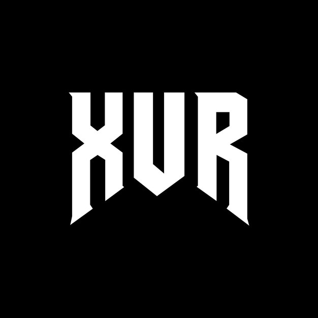 Diseño de logotipo de letra XUR para la compañía de tecnología XUR diseño de logotipo combinación de colores blanco y negro XUR logotipo XUR vector XUR diseño del icono XUR alfabeto XUR tipografía diseño del logotipo