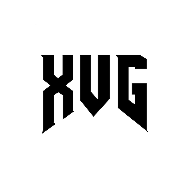 Diseño de logotipo de letra XVG para una empresa de tecnología Diseño del logotipo XVG combinación de colores blanco y negro Logo XVG Vector XVG Diseño del icono XVG Alfabeto XVG Tipografía diseño del logotipo