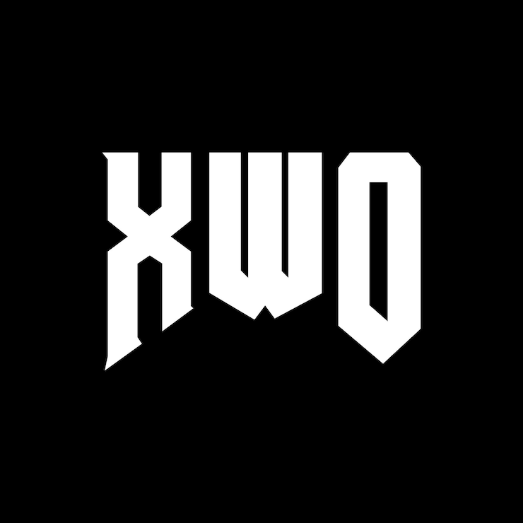 Vector diseño de logotipo de letra xwo para una empresa de tecnología xwo diseño de logotipo combinación de colores blanco y negro xwo logotipo xwo vector xwo diseño xwo icono xwo alfabeto xwo tipografía diseño de logotip