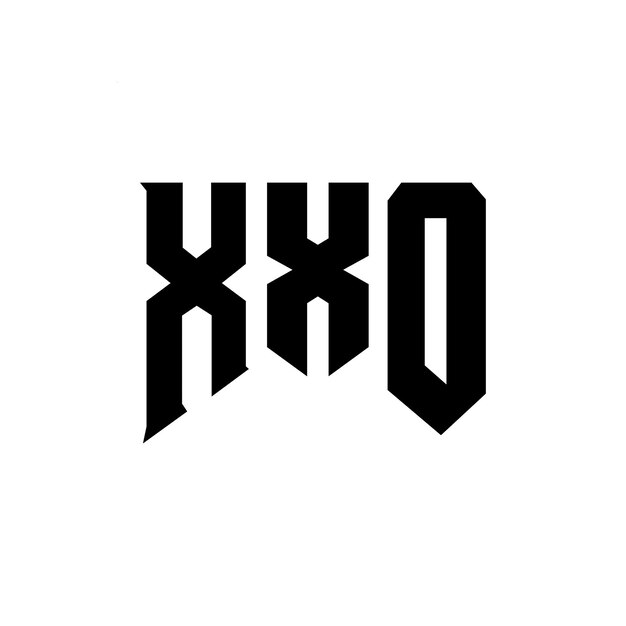 Diseño de logotipo de letra XXO para una empresa de tecnología XXO diseño de logotipo combinación de colores blanco y negro XXO logotipo XXO vector XXO diseño XXO icono XXO alfabeto XXO tipografía diseño de logotip
