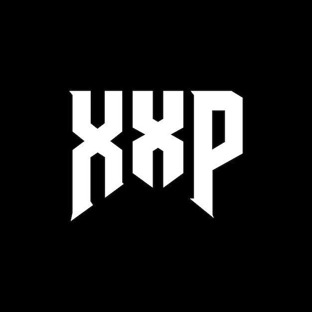 Diseño de logotipo de letra XXP para una empresa de tecnología Diseño de Logotipo XXP combinación de colores blanco y negro XXP logotipo XXP vector XXP diseño XXP icono XXP alfabeto XXP tipografía diseño de logotipo