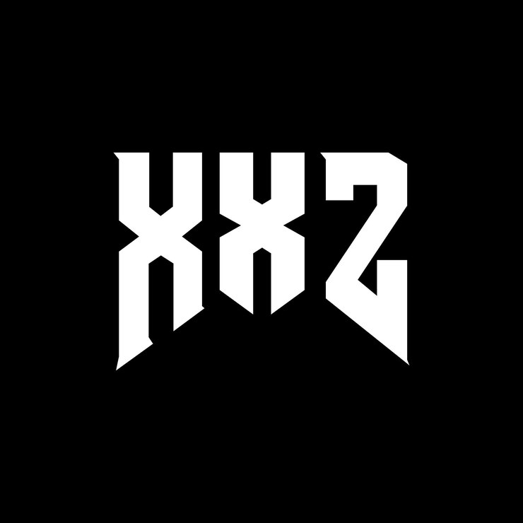 Vector diseño de logotipo de letra xxz para una empresa de tecnología diseño de logotipo xxz combinación de colores blanco y negro xxz logotipo xxz vector xxz diseño xxz icono xxz alfabeto xxz tipografía diseño de logotipo
