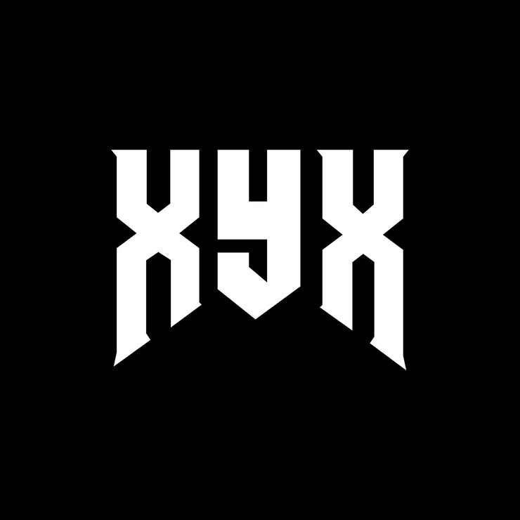 Vector diseño de logotipo de letra xyx para una empresa de tecnología diseño del logotipo xyx combinación de colores blanco y negro xyx logotipo vector xyx diseño xyx icono xyx alfabeto xyx tipografía diseño del logotipo