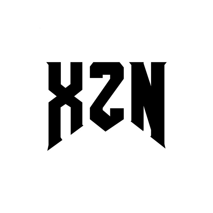 Vector diseño de logotipo de letra xzn para una empresa de tecnología diseño de logotipo xzn combinación de colores blanco y negro xzn logotipo vector xzn diseño xzn icono xzn alfabeto xzn tipografía diseño de logotipo