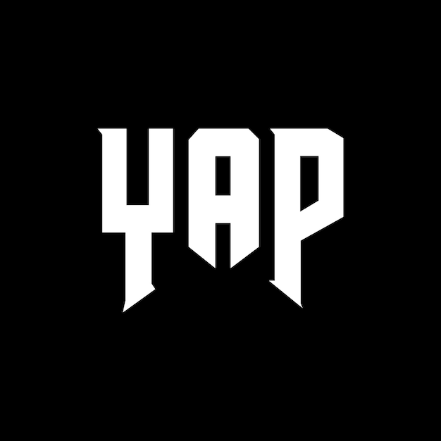 Diseño de logotipo de letra YAP para una empresa de tecnología Diseño del logotipo YAP combinación de colores blanco y negro Logotipo YAP vector diseño YAP icono YAP alfabeto YAP tipografía diseño del logotipo