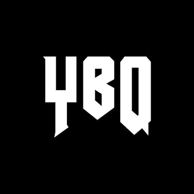 Diseño de logotipo de letra YBQ para una empresa de tecnología Diseño del logotipo YBQ combinación de colores blanco y negro YBQ logotipo Vector YBQ diseño YBQ icono YBQ alfabeto YBQ tipografía diseño del logotipo