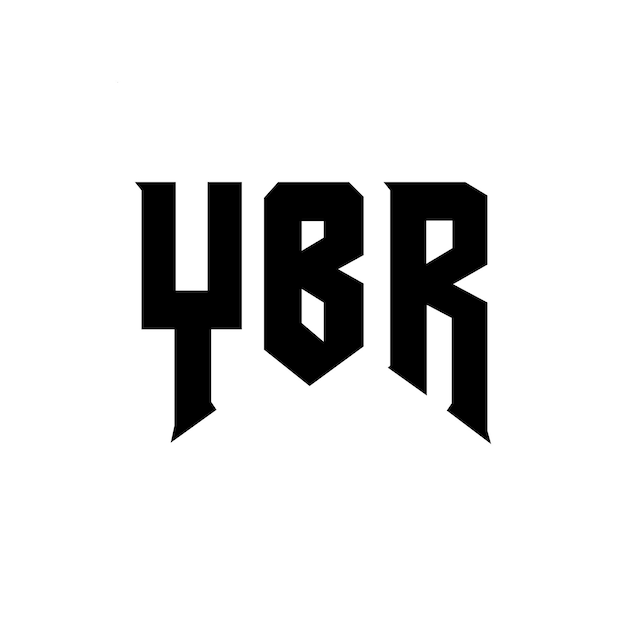 Diseño de logotipo de letra YBR para una empresa de tecnología YBR diseño de logotipo combinación de colores blanco y negro YBR logotipo YBR vector YBR diseño YBR icono YBR alfabeto YBR tipografía diseño del logotipo