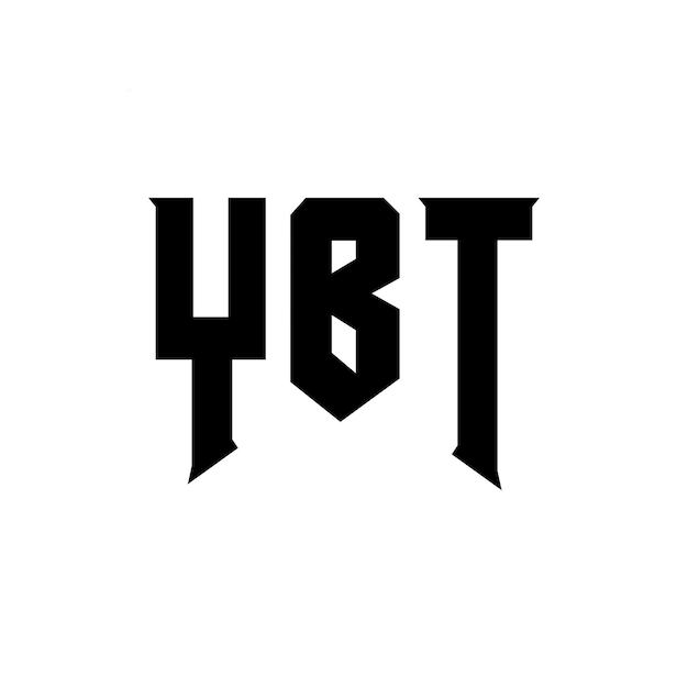 Diseño de logotipo de letra YBT para una empresa de tecnología Diseño de Logotipo YBT combinación de colores blanco y negro Logotipo YTB Vector YBT Diseño Icono YBT Alfabeto YBT Tipografía Diseño del logotipo