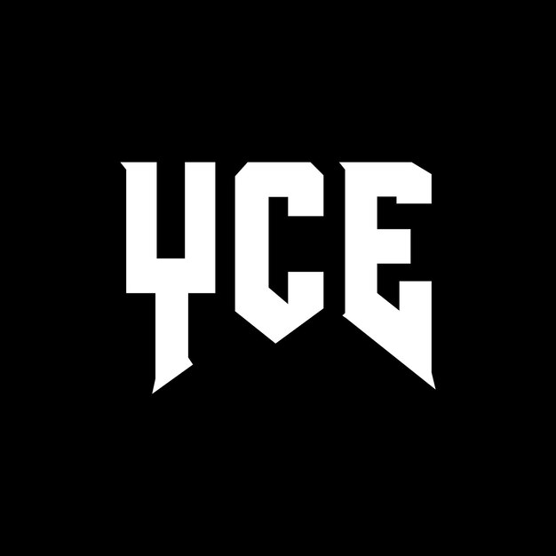 Diseño de logotipo de letra YCE para una empresa de tecnología Diseño del logotipo YCE combinación de colores blanco y negro Logotipo YCE vector YCE diseño Icono YCE alfabeto YCE tipografía Diseño del Logotipo