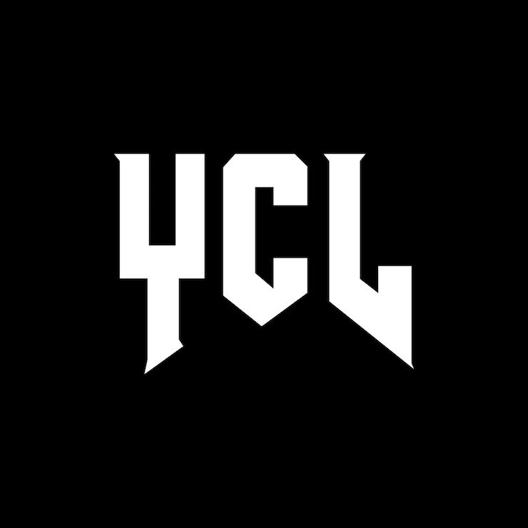 Vector diseño de logotipo de letra ycl para la empresa de tecnología diseño de logotipo ycl combinación de colores blanco y negro logotipo ycl vector ycl diseño icono ycl alfabeto ycl tipografía diseño del logotipo ycl