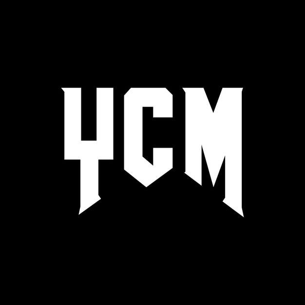 Diseño de logotipo de letra YCM para una empresa de tecnología YCM diseño de logotipo combinación de colores blanco y negro YCM logotipo YCM vector YCM diseño YCM icono YCM alfabeto YCM tipografía diseño del logotipo