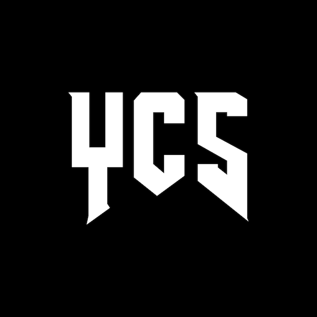 Diseño de logotipo de letra YCS para una empresa de tecnología Diseño de diseño de logotipo YCS combinación de colores blanco y negro Logotipo YCS vector YCS diseño Icono YCS alfabeto YCS tipografía Diseño del logotipo