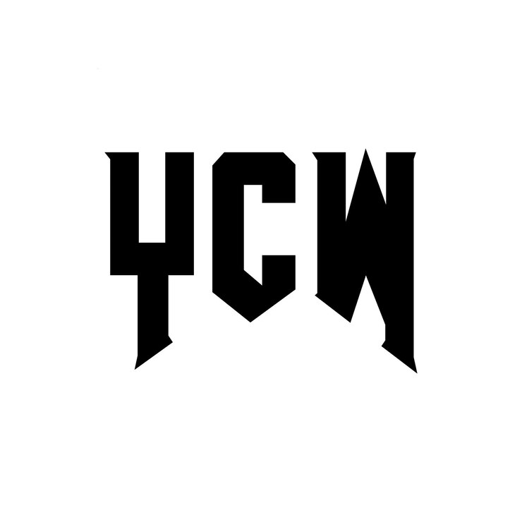 Vector diseño de logotipo de letra ycw para una empresa de tecnología diseño del logotipo ycw combinación de colores blanco y negro ycw logotipo vector ycw diseño ycw icono ycw alfabeto ycw tipografía diseño del logotipo
