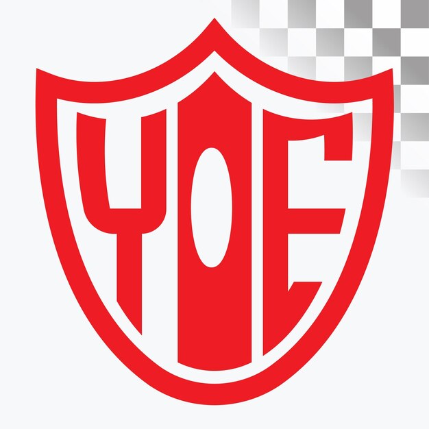 Diseño de logotipo de letra YE