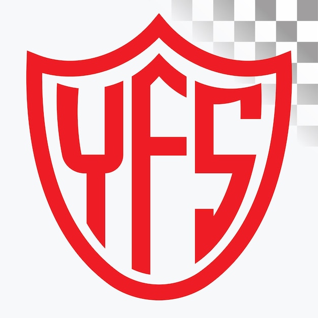 Diseño de logotipo de letra YFS