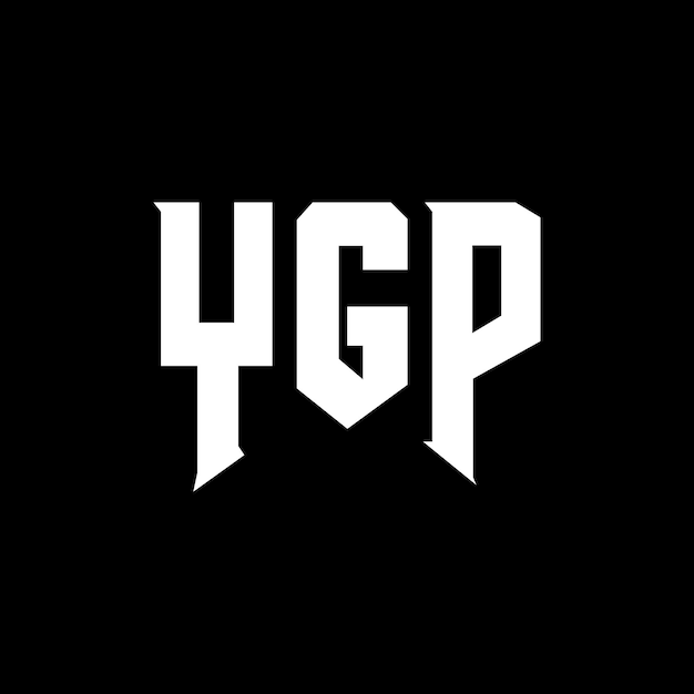 Diseño de logotipo de letra YGP para una empresa de tecnología Diseño de Logotipo YGP combinación de colores blanco y negro Logotipo YPG Vector YGP Diseño de icono YGP Alfabeto YGP Tipografía Diseño del logotipo YGP