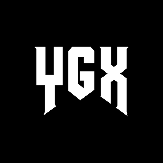 Diseño de logotipo de letra YGX para la compañía de tecnología YGX diseño de logotipo combinación de colores blanco y negro YGX logotipo YGX vector diseño YGX icono YGX alfabeto YGX tipografía diseño del logotipo