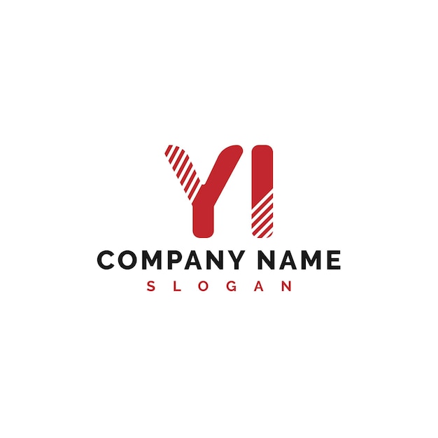 Diseño del logotipo de la letra YI Vector del logotipo de la letra YI Vector de ilustración