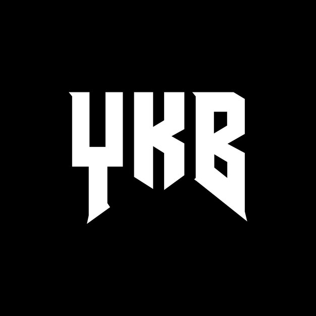 Diseño de logotipo de letra YKB para una empresa de tecnología Diseño del logotipo YKB combinación de colores blanco y negro Logotipo YKB vector diseño YKB icono alfabeto YKB diseño del logotipo tipografía YKB