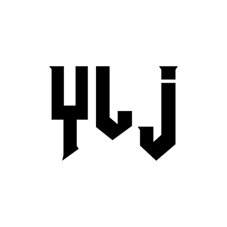 Vector diseño de logotipo de letra ylj para una empresa de tecnología diseño del logotipo ylj combinación de colores blanco y negro ylj logotipo vector ylj diseño ylj icono ylj alfabeto ylj tipografía diseño del logotipo