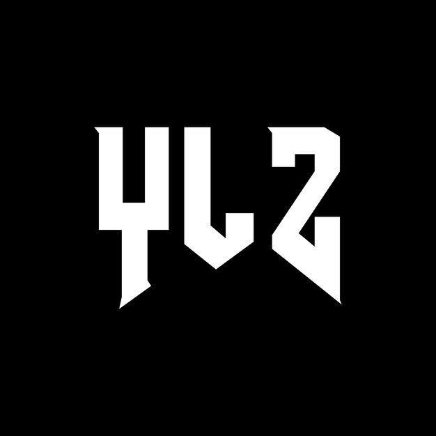 Diseño de logotipo de letra YLZ para una empresa de tecnología Diseño de Logotipo YLZ combinación de colores blanco y negro Logotipo YlZ vector YLZ diseño Icono YLZ alfabeto YLZ tipografía Logotipo diseño