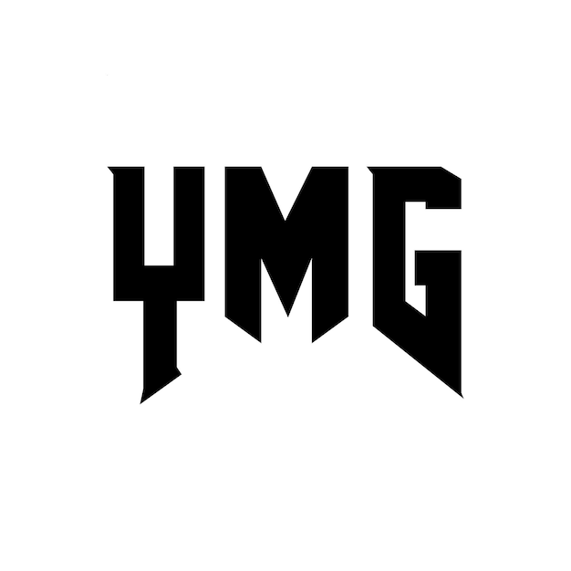 Diseño de logotipo de letra YMG para una empresa de tecnología Diseño del logotipo YMG combinación de colores blanco y negro YMG logotipo Vector YMG diseño YMG icono YMG alfabeto YMG tipografía diseño del logotipo