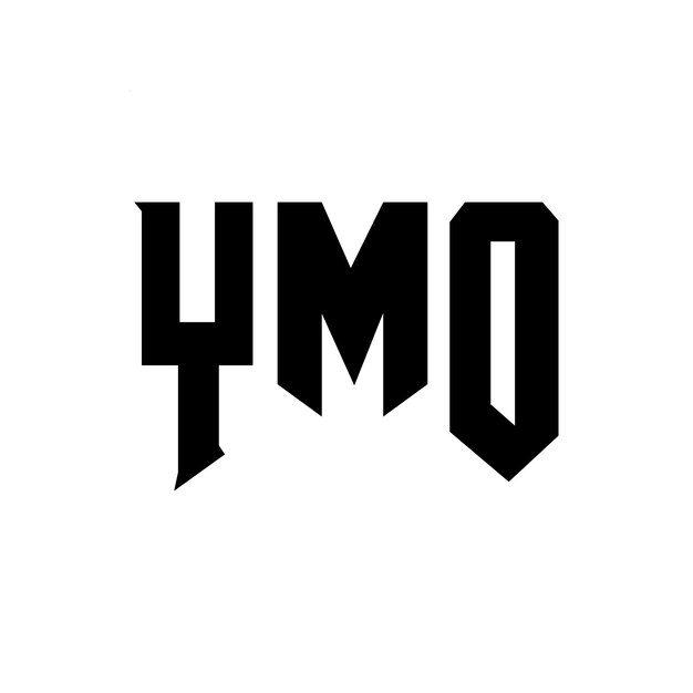 Diseño de logotipo de letra YMO para una empresa de tecnología Diseño de Logotipo YMO combinación de colores blanco y negro Logotipo YMo Vector Diseño YMO Icono YMO Alfabeto YMO Tipotipo Diseño del logotipo