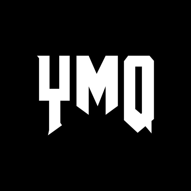 Diseño de logotipo de letra YMQ para una empresa de tecnología Diseño del logotipo YMQ combinación de colores blanco y negro YMQ logotipo Vector YMQ diseño YMQ icono YMQ alfabeto YMQ tipografía diseño del logotipo