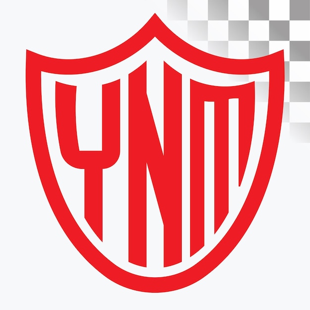 Diseño de logotipo de letra YNM