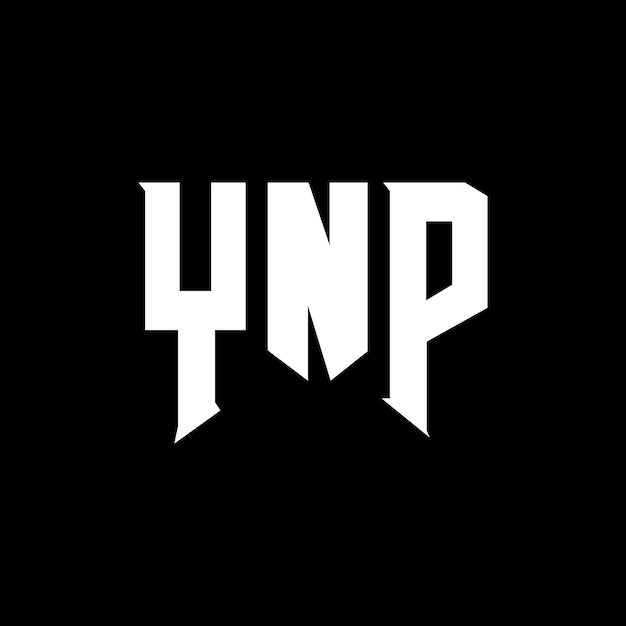 Diseño de logotipo de letra YNP para una empresa de tecnología Diseño del logotipo YNP combinación de colores blanco y negro Logotipo YNP vector YNP diseño Icono YNP alfabeto YNP tipografía Logotipo diseño