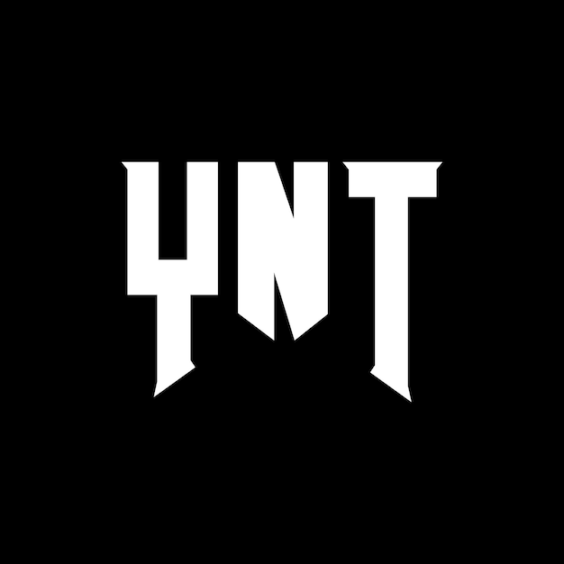 Diseño de logotipo de letra YNT para una empresa de tecnología Diseño del logotipo YNT combinación de colores blanco y negro Logotipo YNT vector YNT diseño Icono YNT alfabeto YNT tipografía Diseño del Logotipo