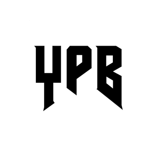 Diseño de logotipo de letra YPB para una empresa de tecnología Diseño del logotipo YPB combinación de colores blanco y negro YPB diseño de logotipo vector YPB Icon YPB alfabeto YPB tipografía diseño del logotipo