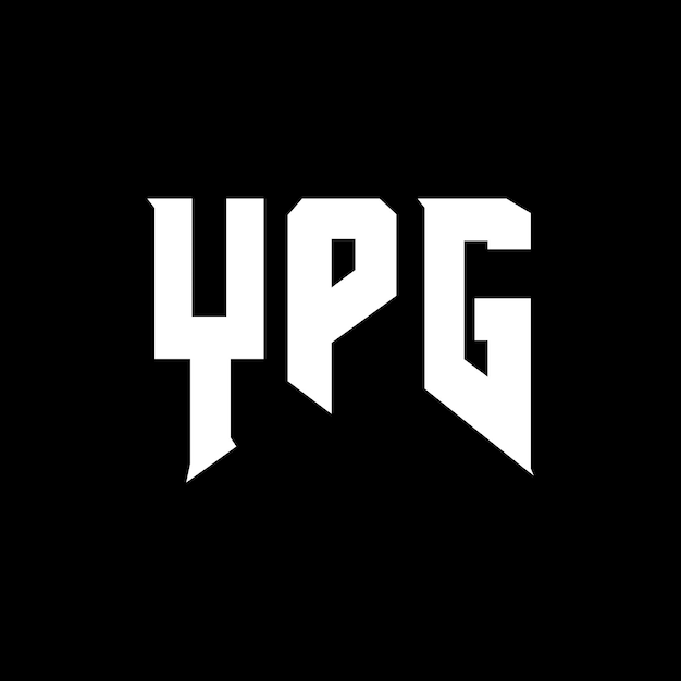 Diseño de logotipo de letra YPG para una empresa de tecnología Diseño del logotipo YPG Combinación de colores blanco y negro Logotipo YPG Vector YPG Diseño del icono YPG Alfabeto YPG Tipografía Diseño del Logotipo