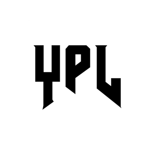 Diseño de logotipo de letra YPL para una empresa de tecnología Diseño de diseño de logotipo YPL combinación de colores blanco y negro Diseño vectorial de YPL Diseño de icono YPL YPL Alfabeto YPL Tipo de logotipo Diseño