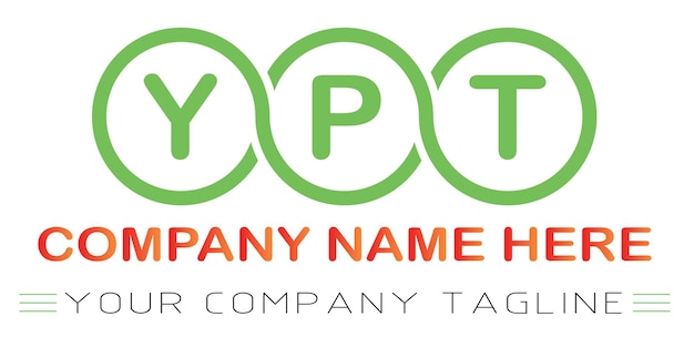 Diseño de logotipo de letra YPT