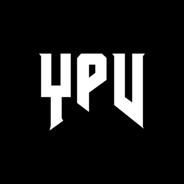 Diseño de logotipo de letra YPV para una empresa de tecnología Diseño del logotipo YPV combinación de colores blanco y negro YPV diseño de logotipo vector YPV YPV icono YPV alfabeto YPV tipografía diseño del logotipo