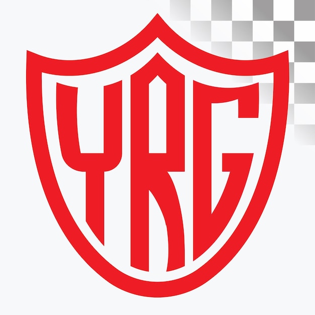 Diseño de logotipo de letra YRG