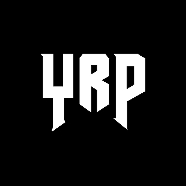 Diseño de logotipo de letra YRP para una empresa de tecnología Diseño del logotipo YRP combinación de colores blanco y negro Logotipo YRP Vector YRP Diseño del icono YRP Alfabeto YRP Tipo de diseño del logotipo