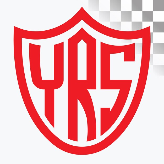 Diseño de logotipo de letra YRS